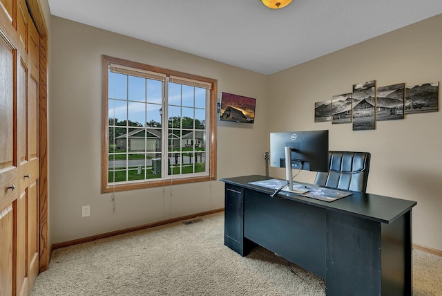 1664 Payton Ct NE, Sauk Rapids, MN 56379 - home office with light colored carpet and baseboards