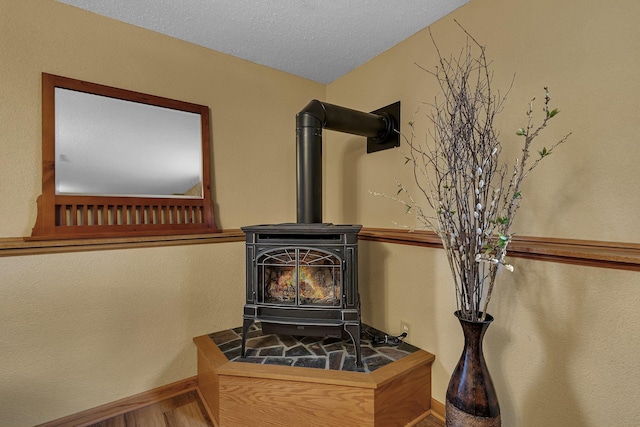 1664 Payton Ct NE, Sauk Rapids, MN 56379 - detailed view of a wood stove and wood finished floors