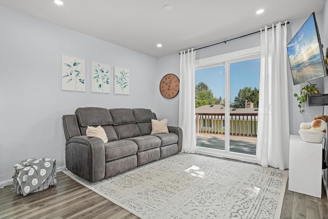 706 2nd Ave NW, New Brighton, MN 55112 - living room with wood finished floors and recessed lighting