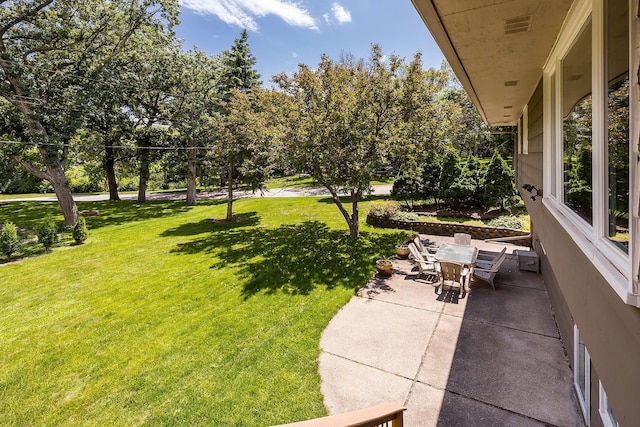 6721 Limerick Ln, Edina, MN 55439 - view of grassy yard featuring a patio