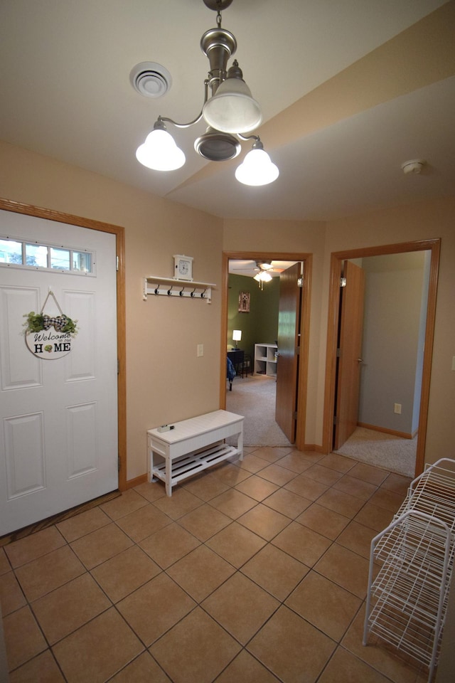 1038 Syme Ave Unit C, Cady Twp, WI 54013 - entrance foyer with light tile patterned floors and ceiling fan