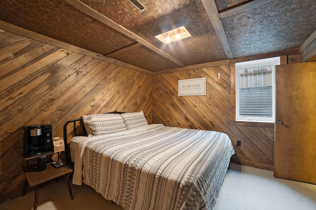 311 70th Ave W, Duluth, MN 55807 - bedroom featuring wooden walls
