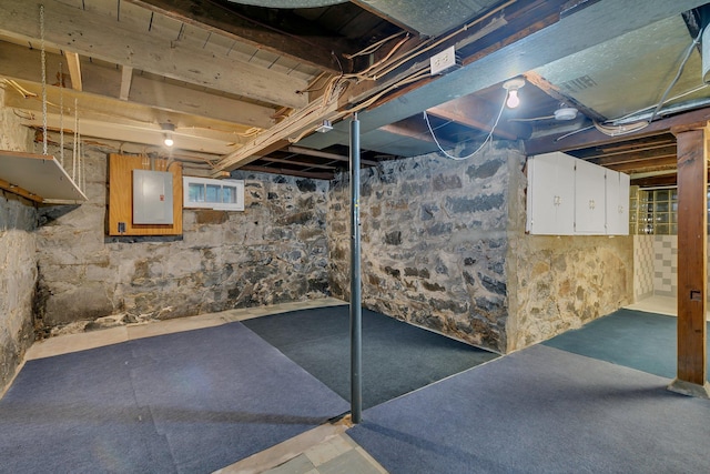 608 Summit Ave S, Sauk Rapids, MN 56379 - unfinished basement with electric panel