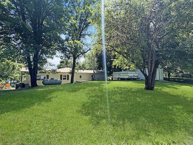 2890 216th St, Laketown Twp, WI 54853 - view of green lawn