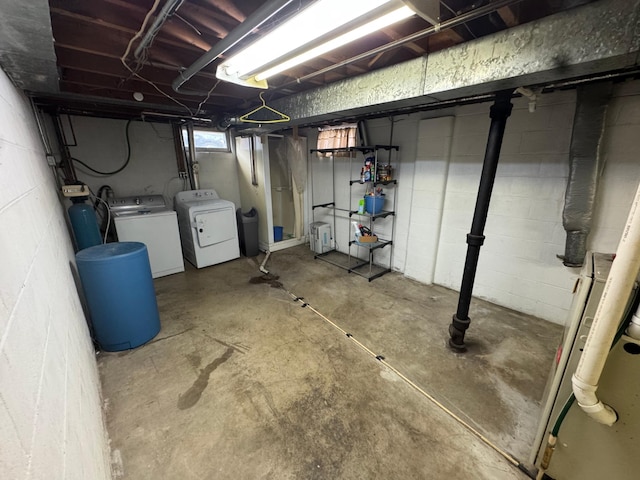 2100 14th St SE, Rochester, MN 55904 - basement with independent washer and dryer and a water softener