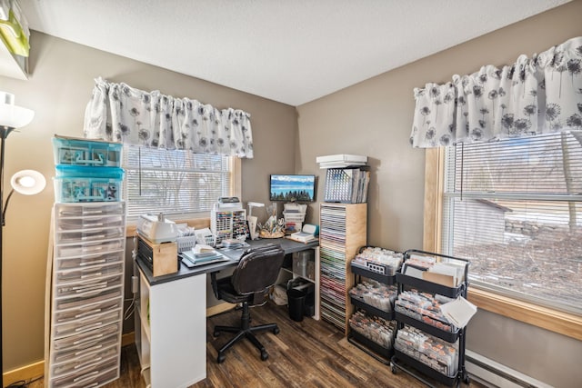 2029 Richardson Ct, Georgetown Twp, WI 54853 - office with wood finished floors