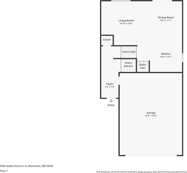 9185 Golden Pond Ln N, Monticello, MN 55362 - view of home floor plan