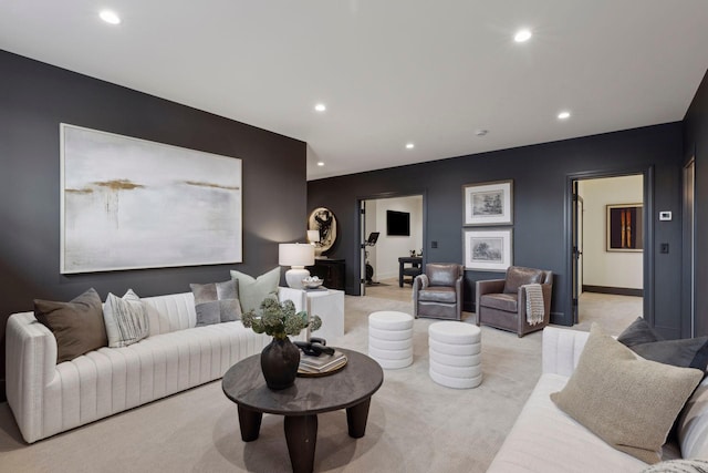 956 Mississippi River Blvd S, Saint Paul, MN 55116 - living area with light carpet and recessed lighting