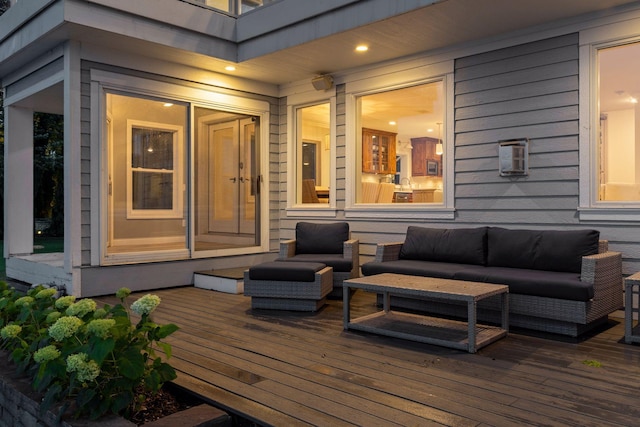 2807 Mckenzie Point Rd, Minnetonka, MN 55391 - wooden deck featuring an outdoor hangout area