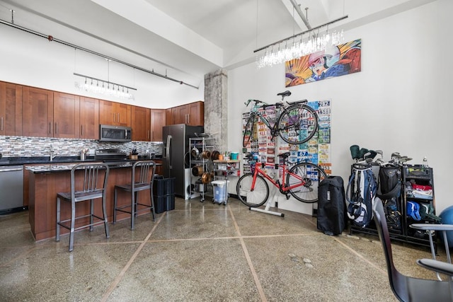 350 Saint Peter St Unit 707, Saint Paul, MN 55102 - garage featuring fridge with ice dispenser