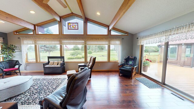 2017 Highland Ave, Albert Lea, MN 56007 - living room featuring wood finished floors and recessed lighting