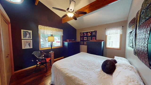 2017 Highland Ave, Albert Lea, MN 56007 - bedroom with wood-type flooring and a ceiling fan