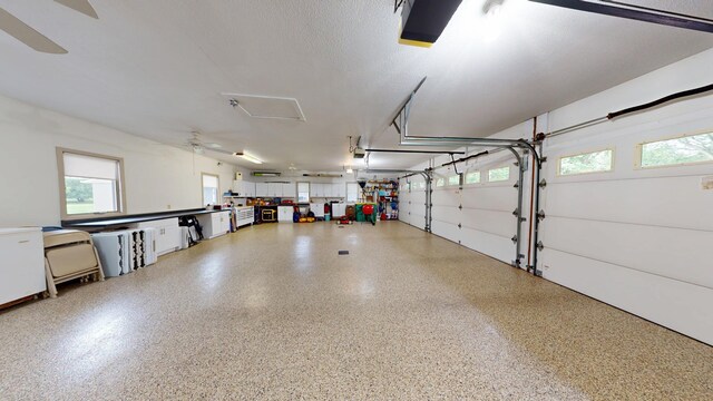 2017 Highland Ave, Albert Lea, MN 56007 - garage featuring a ceiling fan