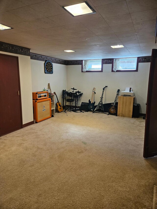 5306 Boulder Ln, Brooklyn Center, MN 55429 - basement with carpet floors