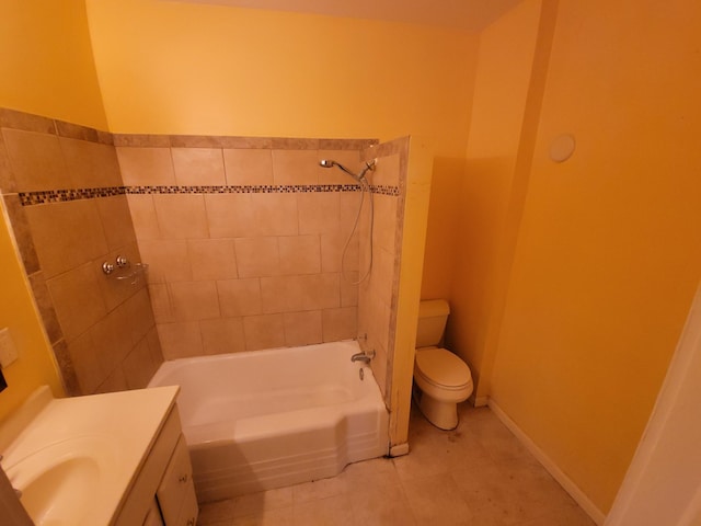 302 3rd St W, Hastings, MN 55033 - bathroom with vanity, tile patterned floors, and shower / washtub combination