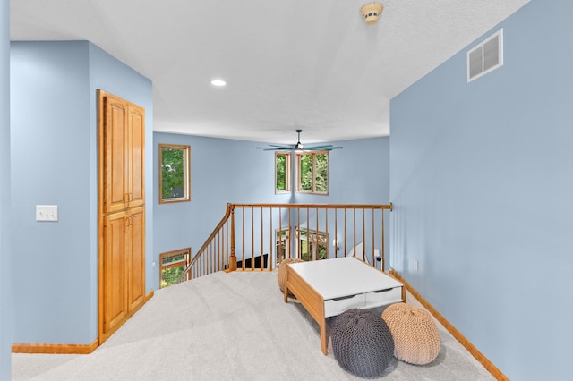 6354 Oxbow Bnd, Chanhassen, MN 55317 - corridor featuring carpet, an upstairs landing, and recessed lighting