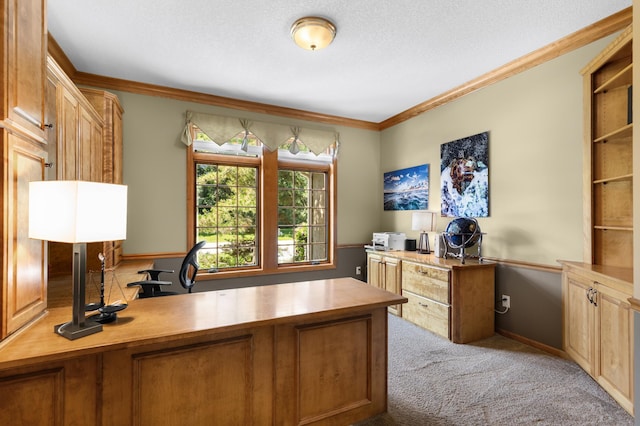 6354 Oxbow Bnd, Chanhassen, MN 55317 - office with ornamental molding and carpet