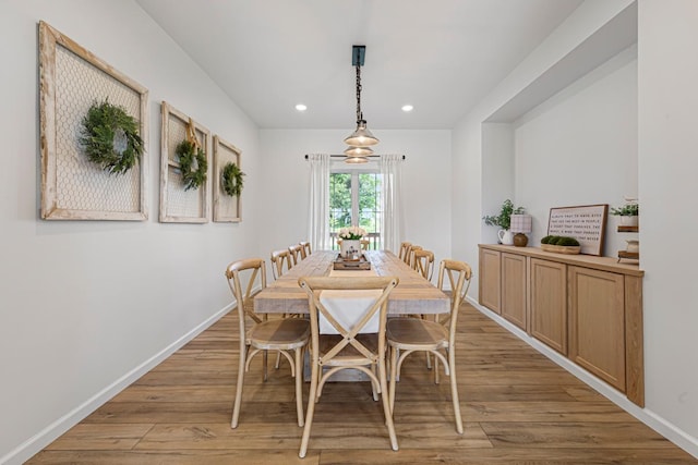 13827 Halstad Ave, Lonsdale, MN 55046 - dining space with light wood-style flooring and recessed lighting