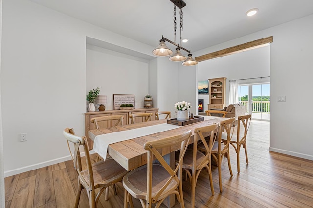 13827 Halstad Ave, Lonsdale, MN 55046 - dining space featuring light wood-style flooring and recessed lighting