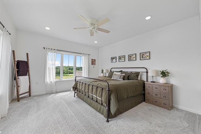 13827 Halstad Ave, Lonsdale, MN 55046 - bedroom featuring carpet, recessed lighting, and ceiling fan