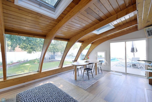 2833 1st St N, Fargo, ND 58102 - sunroom / solarium with a skylight and beam ceiling