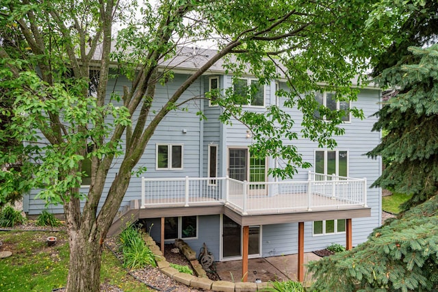 6262 Fernbrook Ln N, Maple Grove, MN 55311 - rear view of property with a patio area and a deck