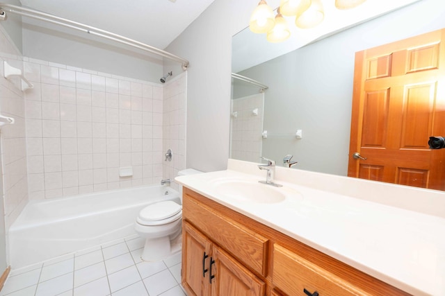 6262 Fernbrook Ln N, Maple Grove, MN 55311 - full bath featuring tile patterned floors, vanity, and bathing tub / shower combination