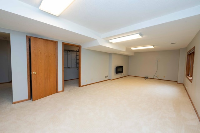 6262 Fernbrook Ln N, Maple Grove, MN 55311 - finished basement with light colored carpet and heating unit