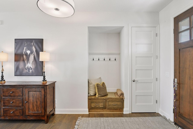 6333 Yuma Ln N, Maple Grove, MN 55311 - mudroom featuring wood finished floors and baseboards