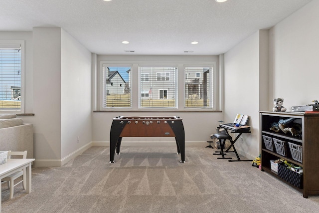 6333 Yuma Ln N, Maple Grove, MN 55311 - playroom with carpet floors, plenty of natural light, recessed lighting, and a textured ceiling
