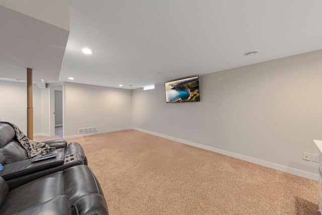 511 9th Ave SW, Faribault, MN 55021 - living area featuring carpet floors and recessed lighting