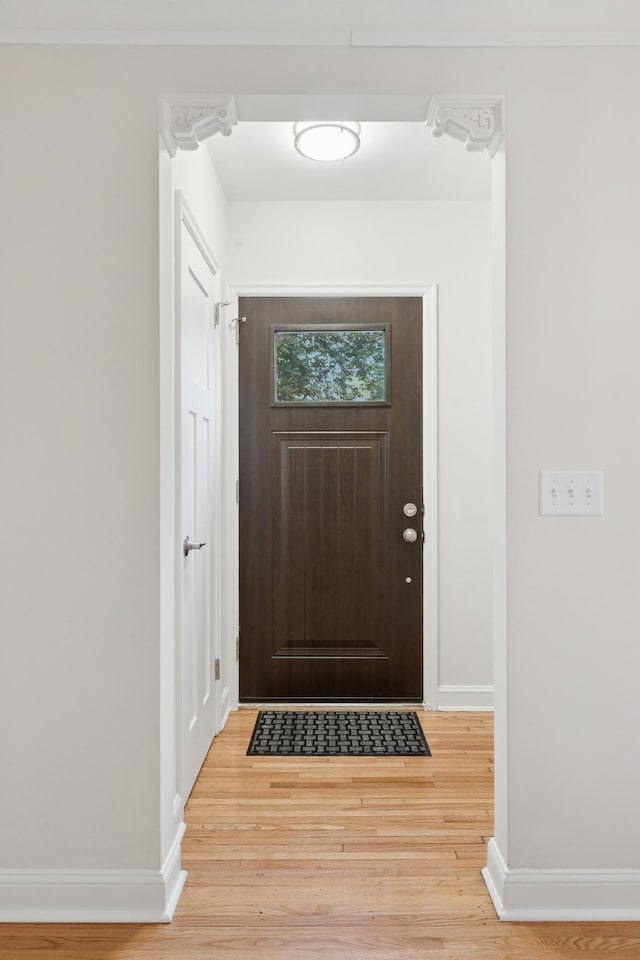 4236 22nd Ave S, Minneapolis, MN 55407 - doorway with light wood finished floors and baseboards