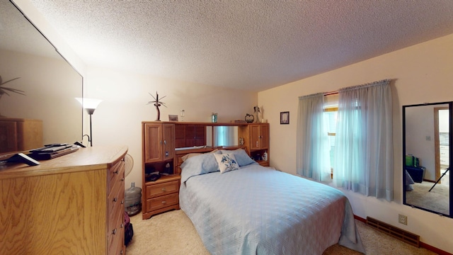216 1st St, Kiester, MN 56051 - bedroom with light colored carpet and a textured ceiling