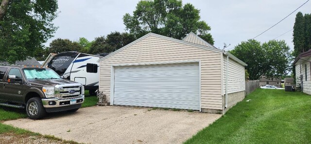 216 1st St, Kiester, MN 56051 - view of detached garage