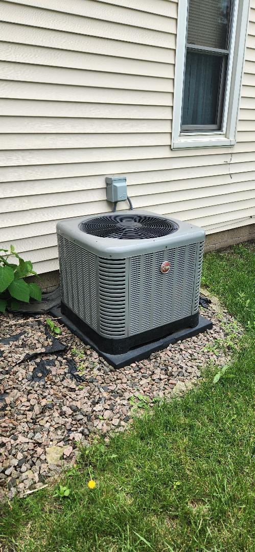 216 1st St, Kiester, MN 56051 - exterior view of a cooling unit