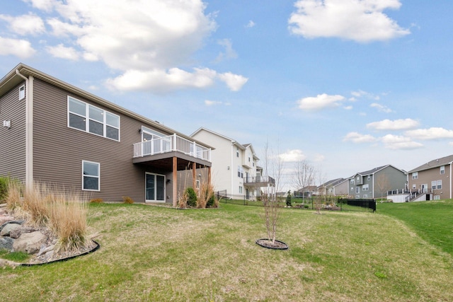 5743 Meridian Way NE, Prior Lake, MN 55372 - back of house featuring a residential view and a deck