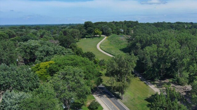 422 Jefferson Ave S, Edina, MN 55343 - aerial overview of property's location featuring a forest