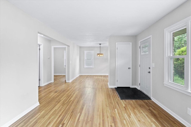 422 Jefferson Ave S, Edina, MN 55343 - entryway featuring plenty of natural light, light wood-type flooring, and a chandelier