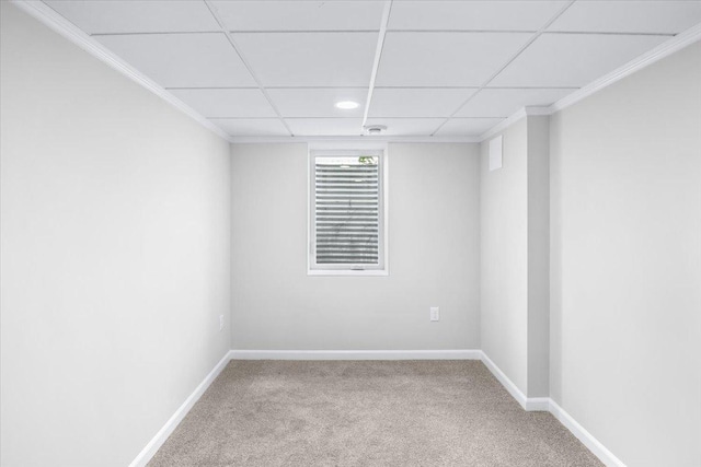 422 Jefferson Ave S, Edina, MN 55343 - unfurnished room featuring carpet, a drop ceiling, and recessed lighting