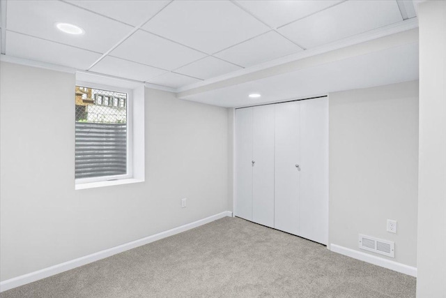 422 Jefferson Ave S, Edina, MN 55343 - unfurnished bedroom featuring carpet, recessed lighting, and a closet