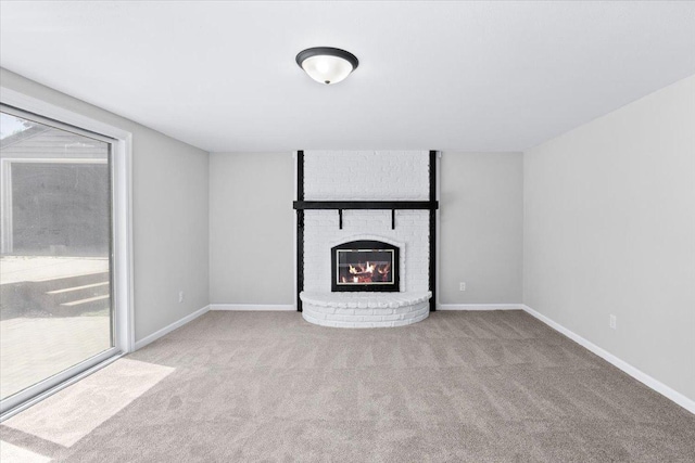 422 Jefferson Ave S, Edina, MN 55343 - unfurnished living room with carpet flooring and a fireplace