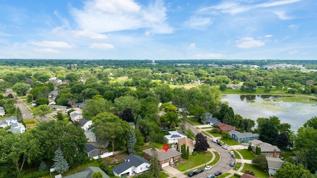 2735 Chisholm Ave N, Saint Paul, MN 55109 - aerial view of property's location with a large body of water and nearby suburban area