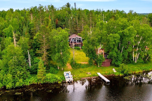 6618 Sumac Dr, Grand Lake Twp, MN 55803 - aerial view of property and surrounding area with a nearby body of water and a forest
