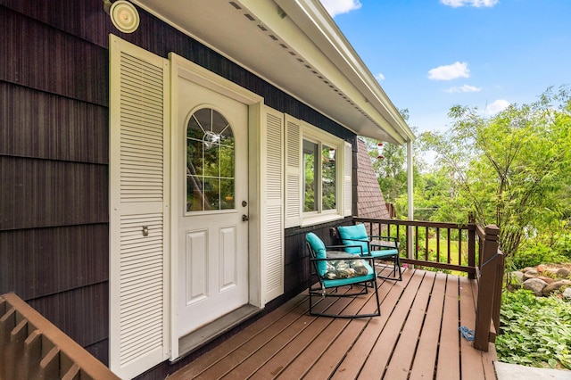 6618 Sumac Dr, Grand Lake Twp, MN 55803 - view of wooden porch