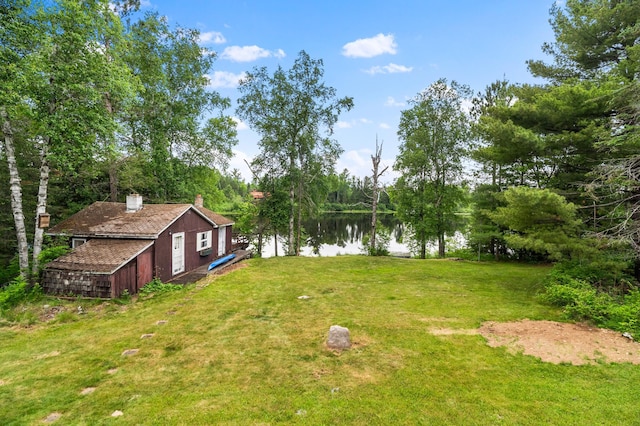 6618 Sumac Dr, Grand Lake Twp, MN 55803 - view of green lawn with a water view