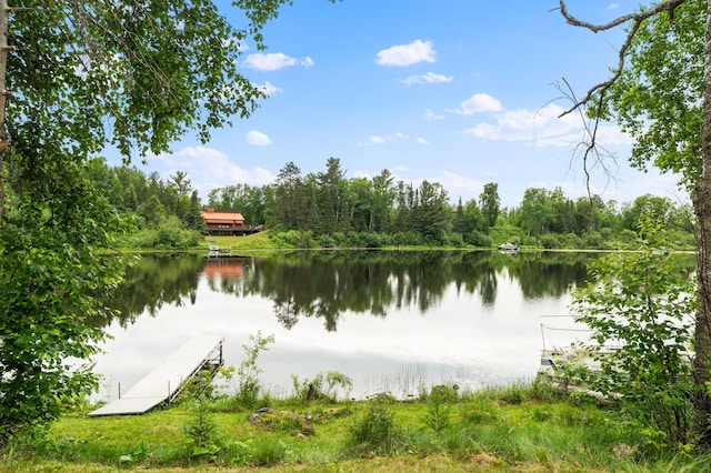 6618 Sumac Dr, Grand Lake Twp, MN 55803 - water view featuring a boat dock