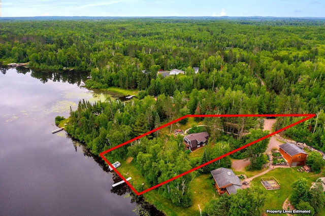 6618 Sumac Dr, Grand Lake Twp, MN 55803 - view of property location featuring a large body of water and property parcel outlined