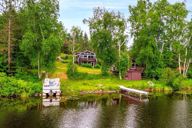 6618 Sumac Dr, Grand Lake Twp, MN 55803 - dock featuring a water view