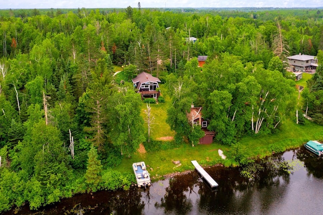 6618 Sumac Dr, Grand Lake Twp, MN 55803 - aerial view of a heavily wooded area and a nearby body of water