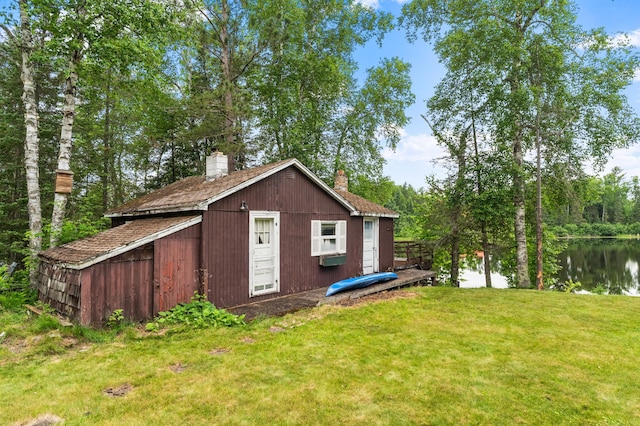 6618 Sumac Dr, Grand Lake Twp, MN 55803 - view of outdoor structure featuring a water view